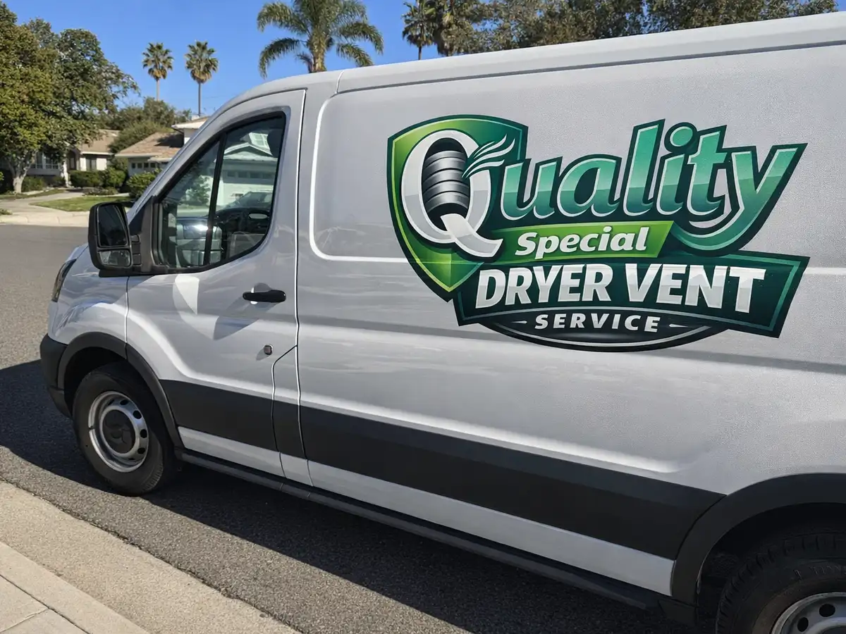 Service van arriving on a Manhattan Beach, CA street — local same-day coverage